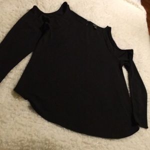Ann Taylor cold shoulder long sleeve top.
